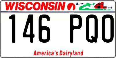 WI license plate 146PQO