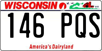 WI license plate 146PQS
