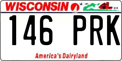 WI license plate 146PRK