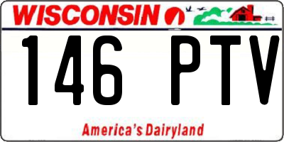 WI license plate 146PTV