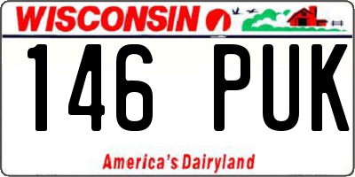 WI license plate 146PUK