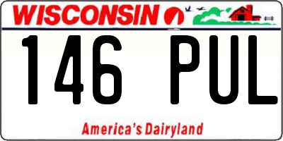 WI license plate 146PUL