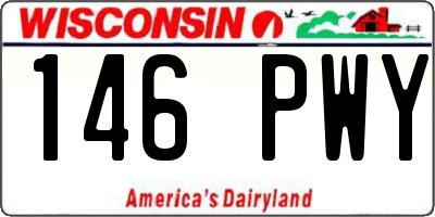 WI license plate 146PWY