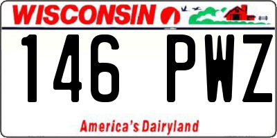 WI license plate 146PWZ