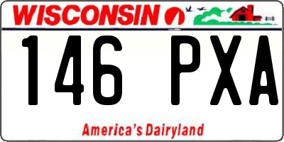WI license plate 146PXA