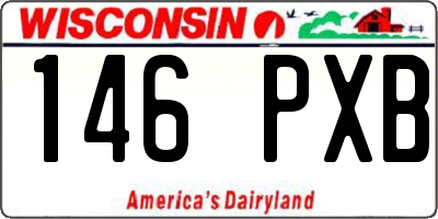 WI license plate 146PXB