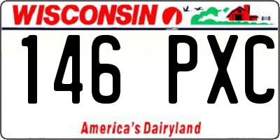 WI license plate 146PXC