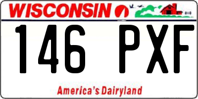 WI license plate 146PXF