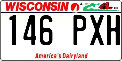 WI license plate 146PXH