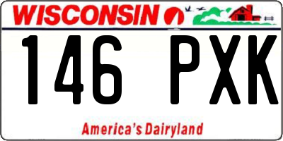 WI license plate 146PXK