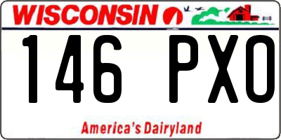 WI license plate 146PXO