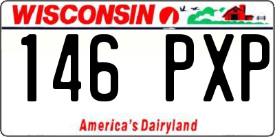 WI license plate 146PXP