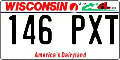 WI license plate 146PXT
