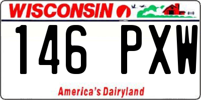 WI license plate 146PXW