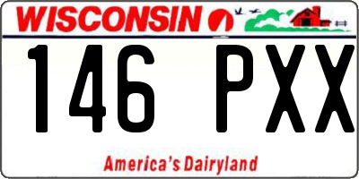 WI license plate 146PXX