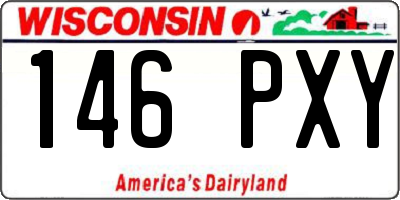 WI license plate 146PXY