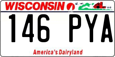 WI license plate 146PYA