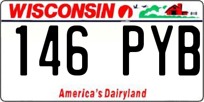 WI license plate 146PYB