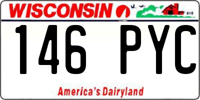 WI license plate 146PYC