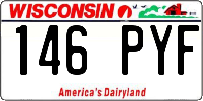 WI license plate 146PYF