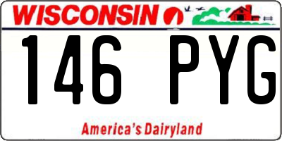 WI license plate 146PYG