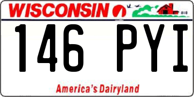 WI license plate 146PYI