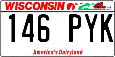 WI license plate 146PYK