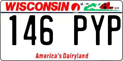 WI license plate 146PYP