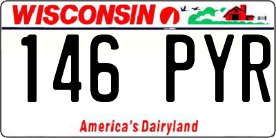 WI license plate 146PYR