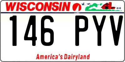WI license plate 146PYV