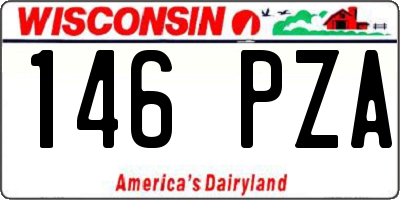 WI license plate 146PZA