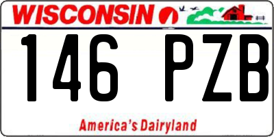 WI license plate 146PZB