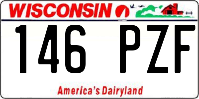 WI license plate 146PZF