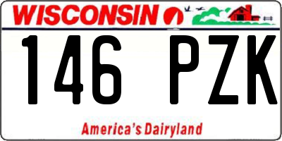 WI license plate 146PZK