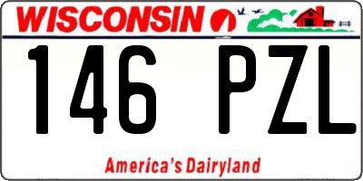 WI license plate 146PZL