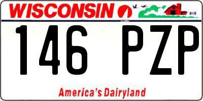 WI license plate 146PZP