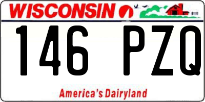 WI license plate 146PZQ