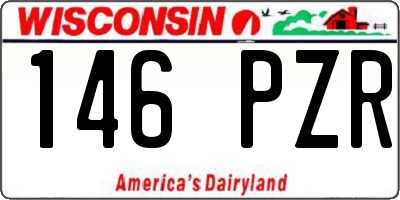 WI license plate 146PZR