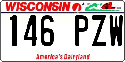 WI license plate 146PZW