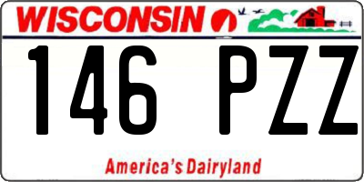 WI license plate 146PZZ