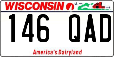 WI license plate 146QAD