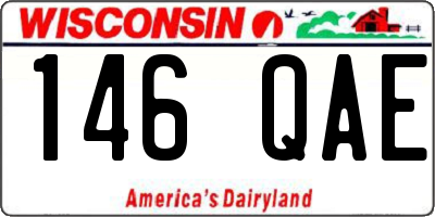 WI license plate 146QAE