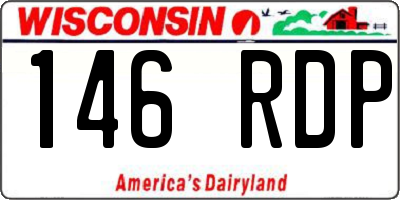 WI license plate 146RDP