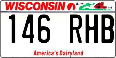 WI license plate 146RHB