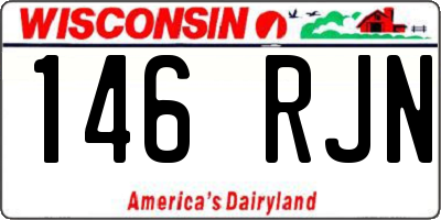 WI license plate 146RJN