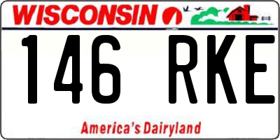 WI license plate 146RKE