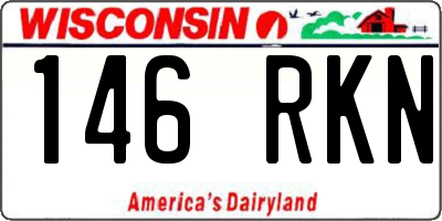 WI license plate 146RKN
