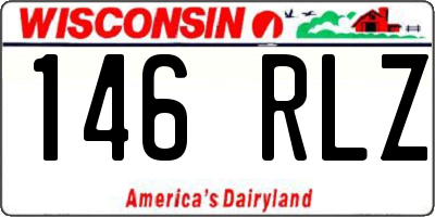 WI license plate 146RLZ