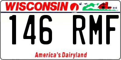 WI license plate 146RMF