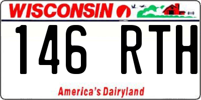 WI license plate 146RTH